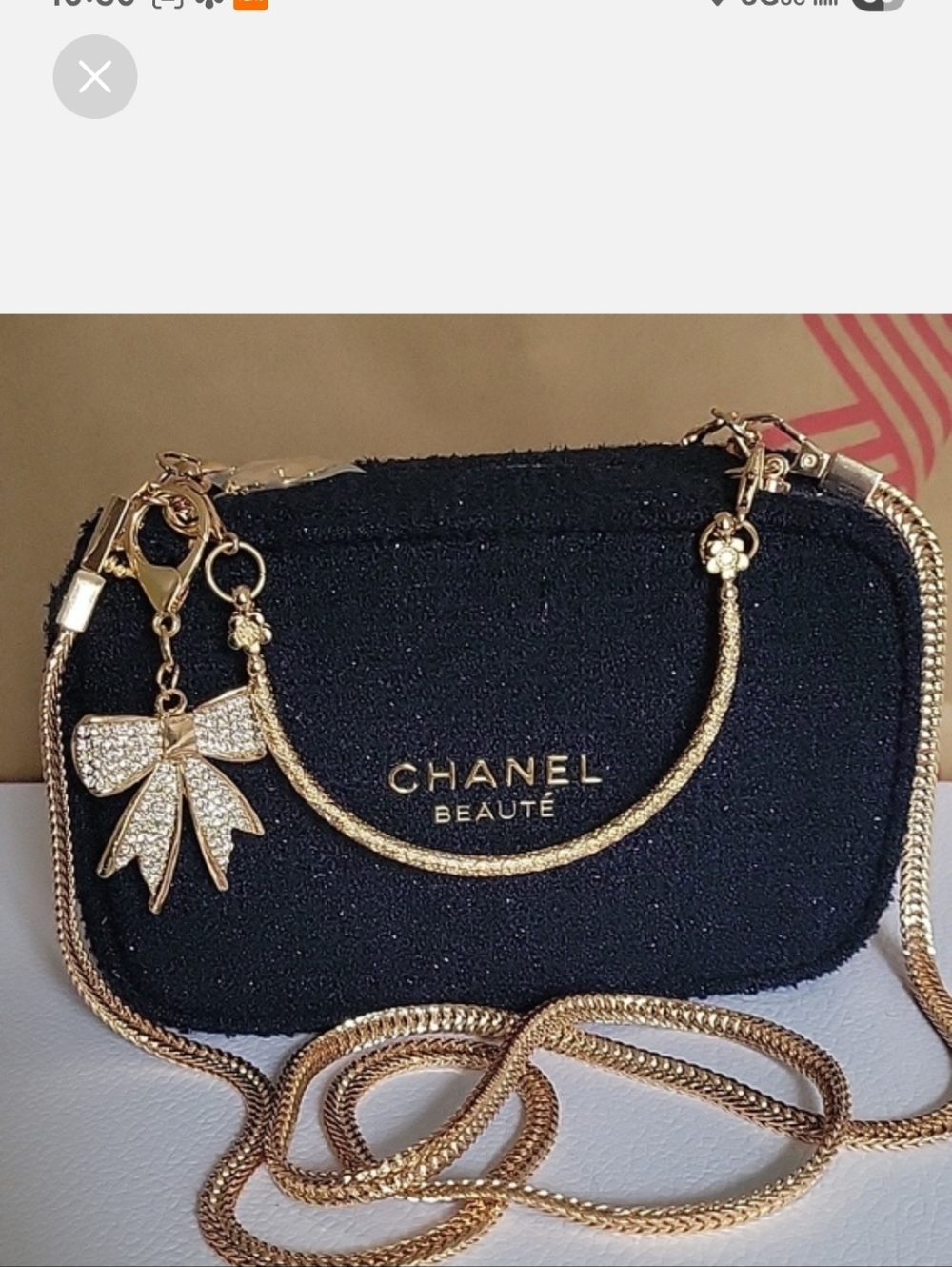 CHANEL NAVY BLUE BEAUTY POUCH